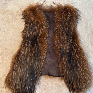Real FOX Fur Vest (fits S or M)